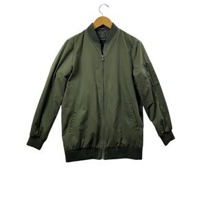 Bernardo Mens Olive Green Bomber Jacket Lightweight Small Jacket Casual Cargo